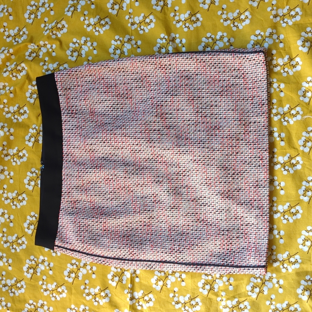Banana Republic 8P Orange Tweed Pencil Skirt